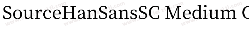 SourceHanSansSC Medium CBpc EUC H字体转换